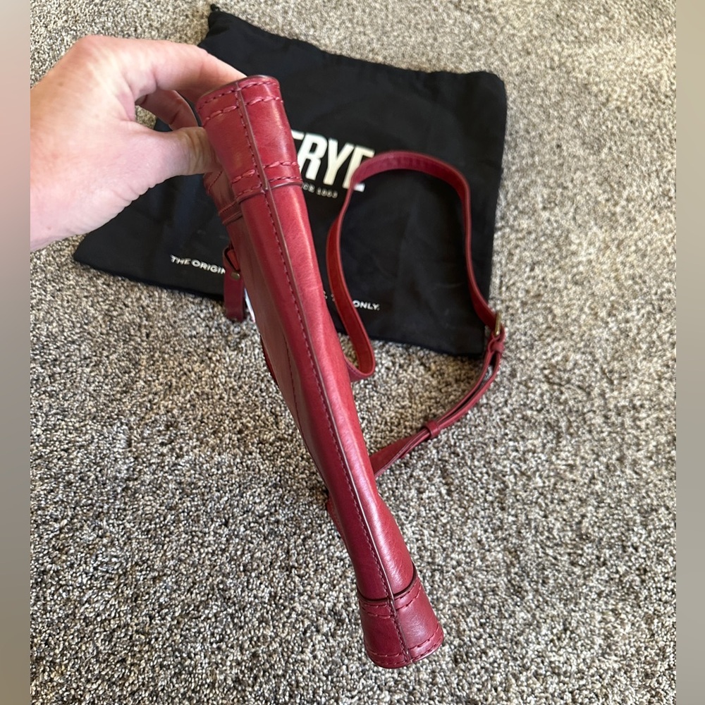 Frye (Melissa) Red Leather Crossbody Bag - Picture 7 of 7